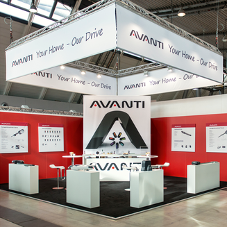 Logoentwicklung und Messestand für Avanti Torantriebe Logoentwicklung und Messestand für Avanti Torantriebe